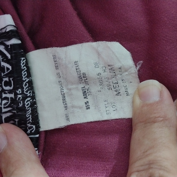 Vintage Gilligan & O Malley velour gown/robe, sz medium - Picture 7 of 12